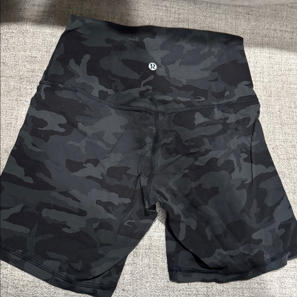 Lululemon Camo Biker Shorts
